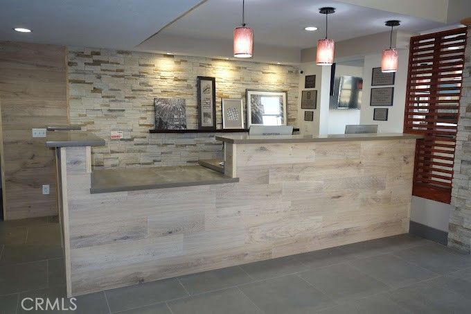 Interior, Pendant Lights, Recessed Lighting, Stone Walls, Wooden Walls