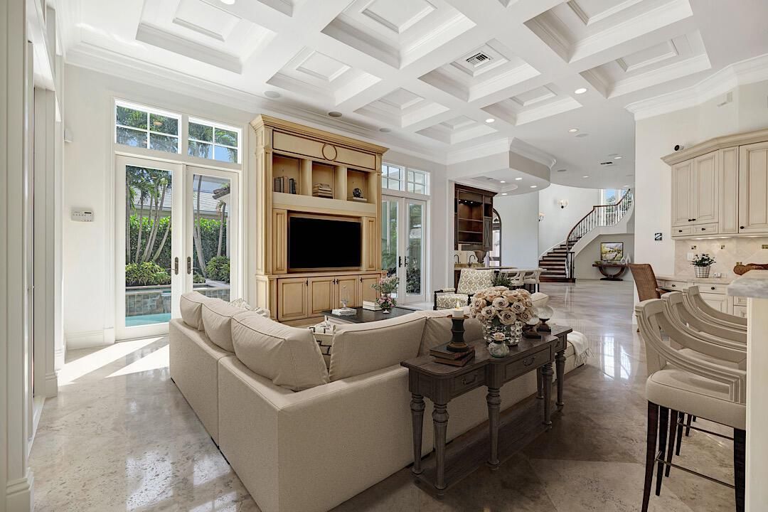Interior, Living room, Recessed Lighting