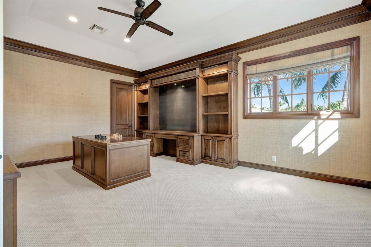 Home Office, Interior, Recessed Lighting