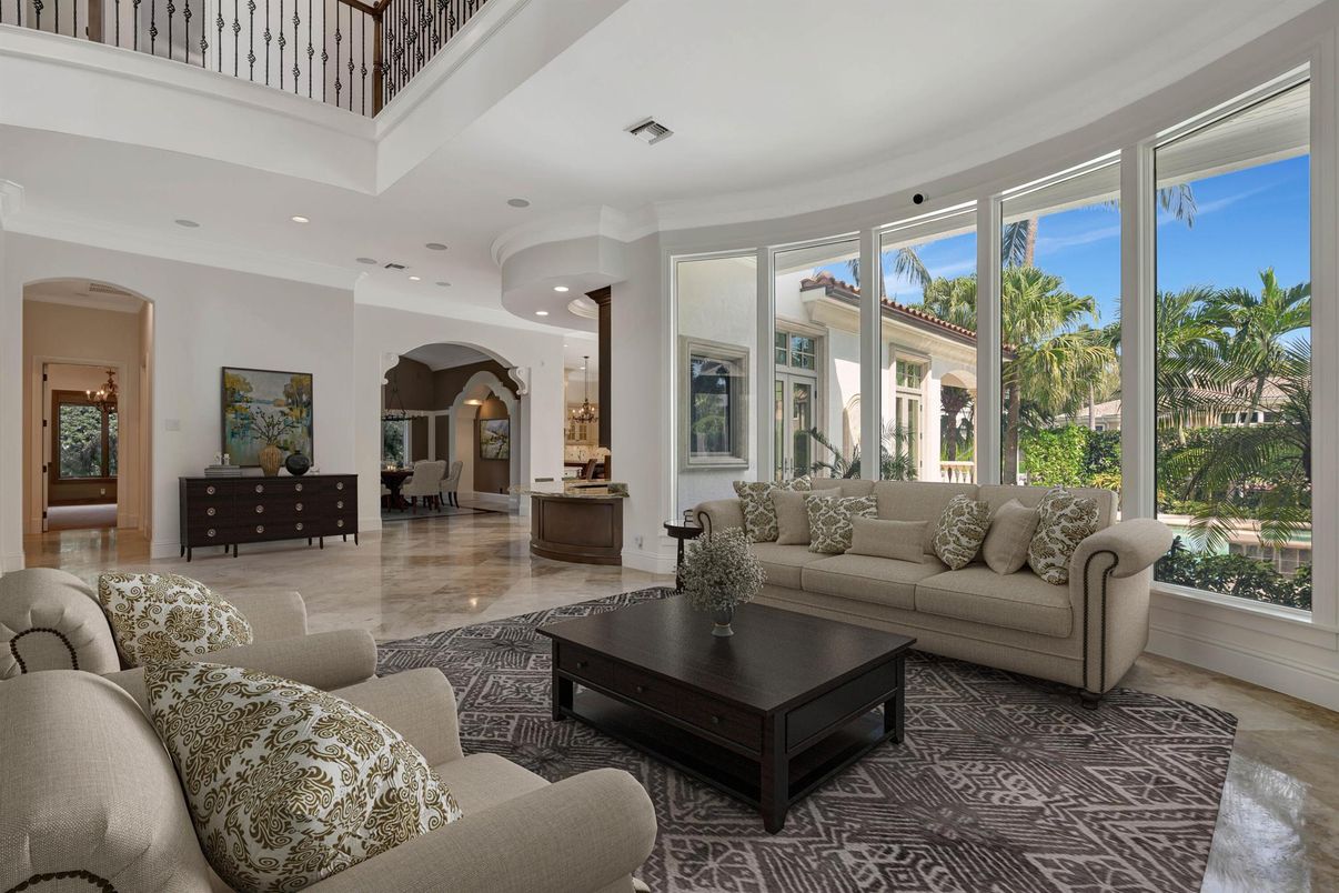 Interior, Living room, Recessed Lighting