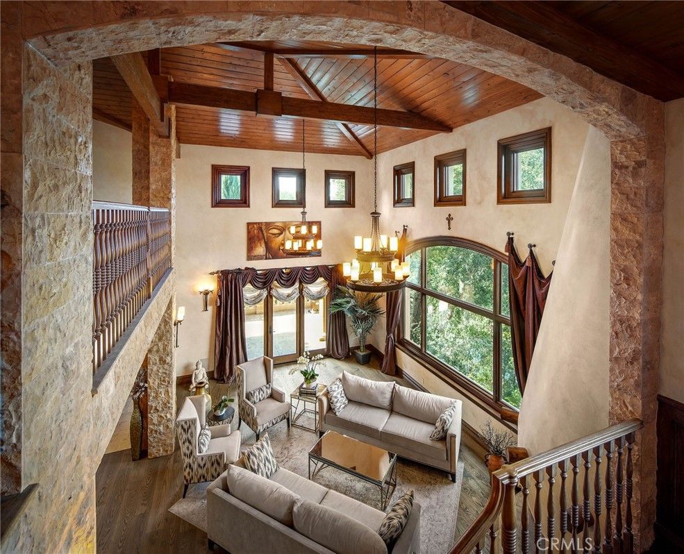 Chandelier, Interior, Living room, Wooden Beams, Wooden Ceilings, Wood Texture Flooring