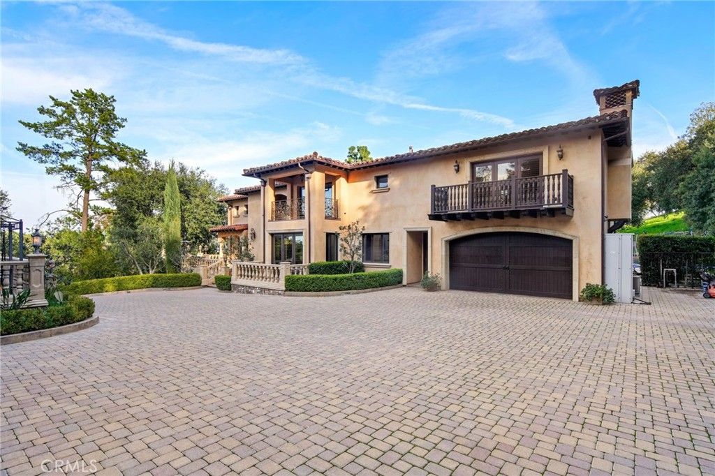 Attached, Backyard, Exterior, Facade, Mediterranean