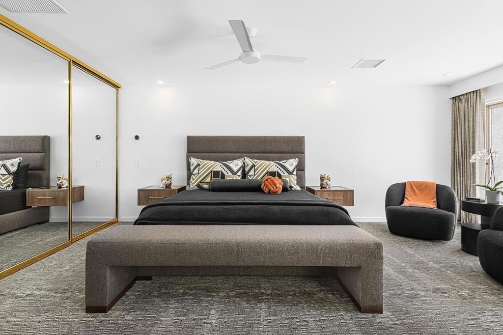 Bedroom, Interior, Recessed Lighting