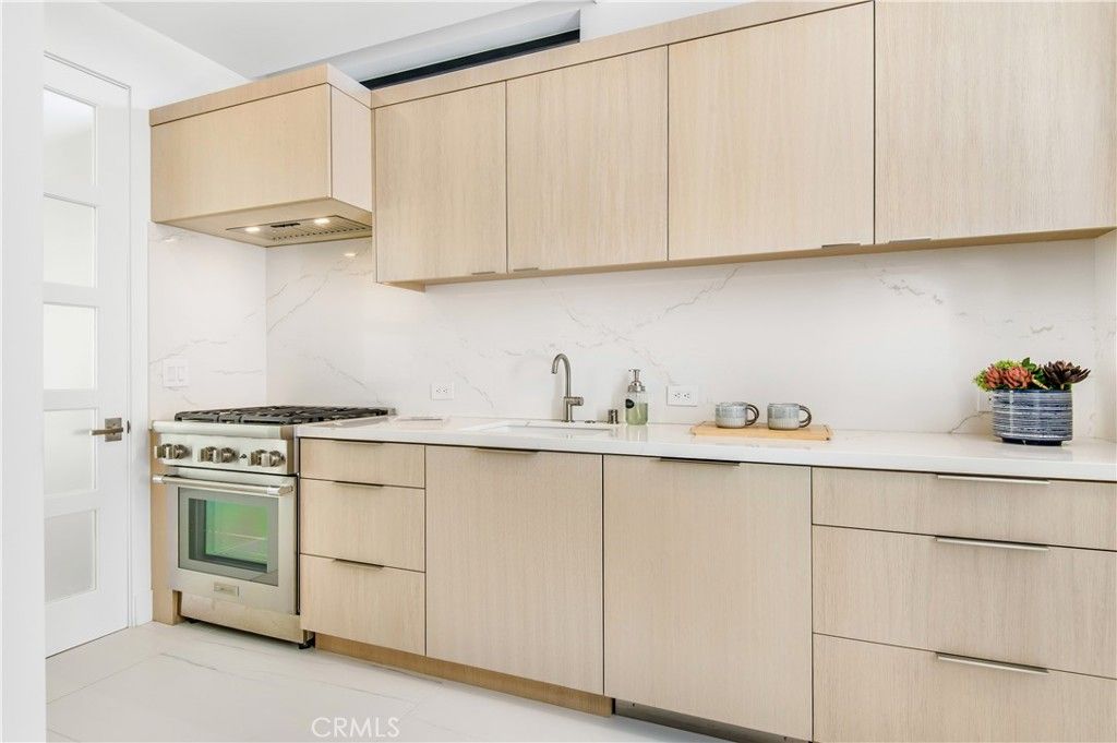 Interior, Kitchen, Marble Walls, Stainless Steel Appliances