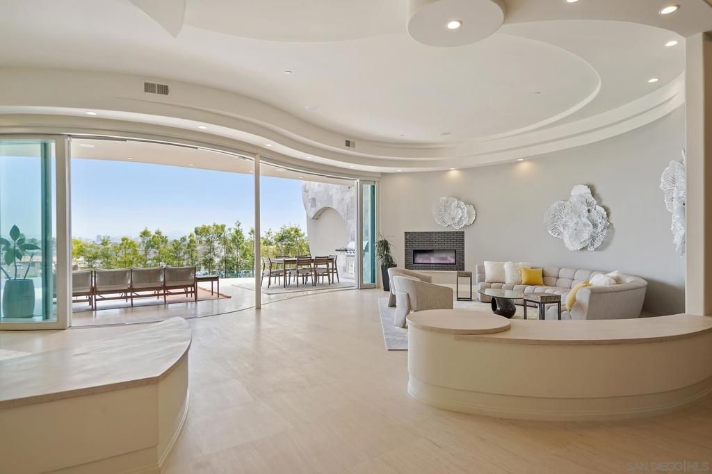 Fireplace, Interior, Living room, Recessed Lighting