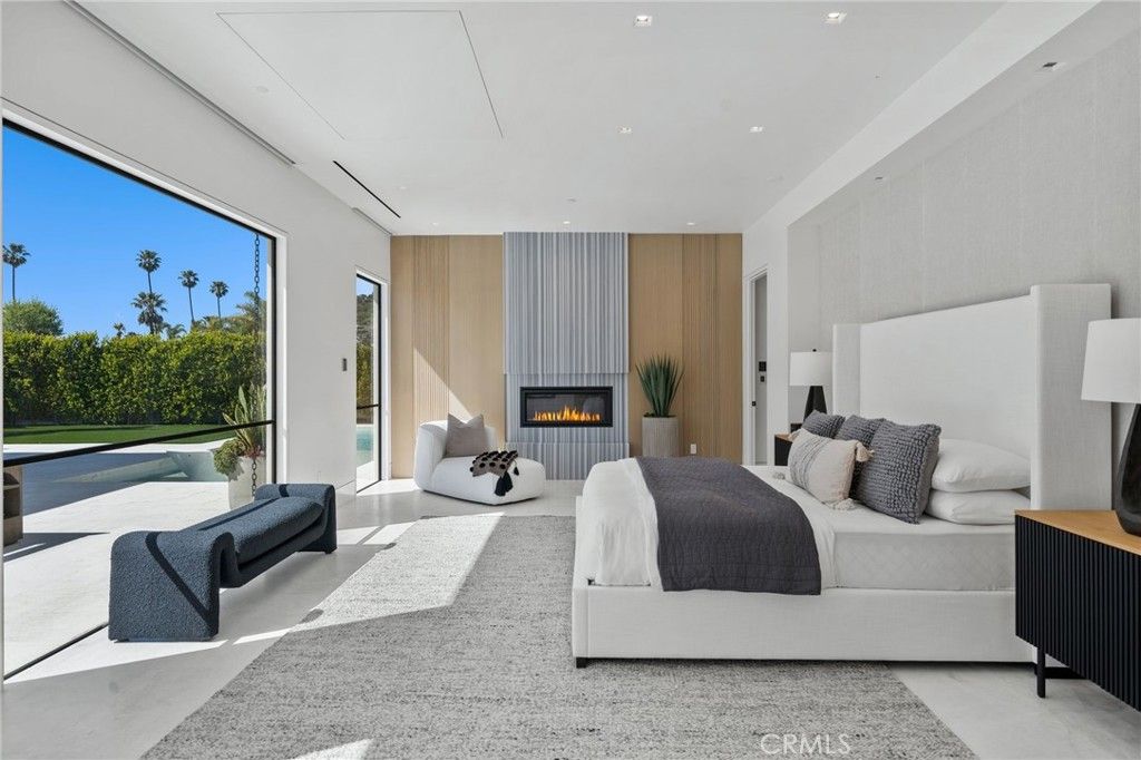 Bedroom, Fireplace, Interior, Recessed Lighting