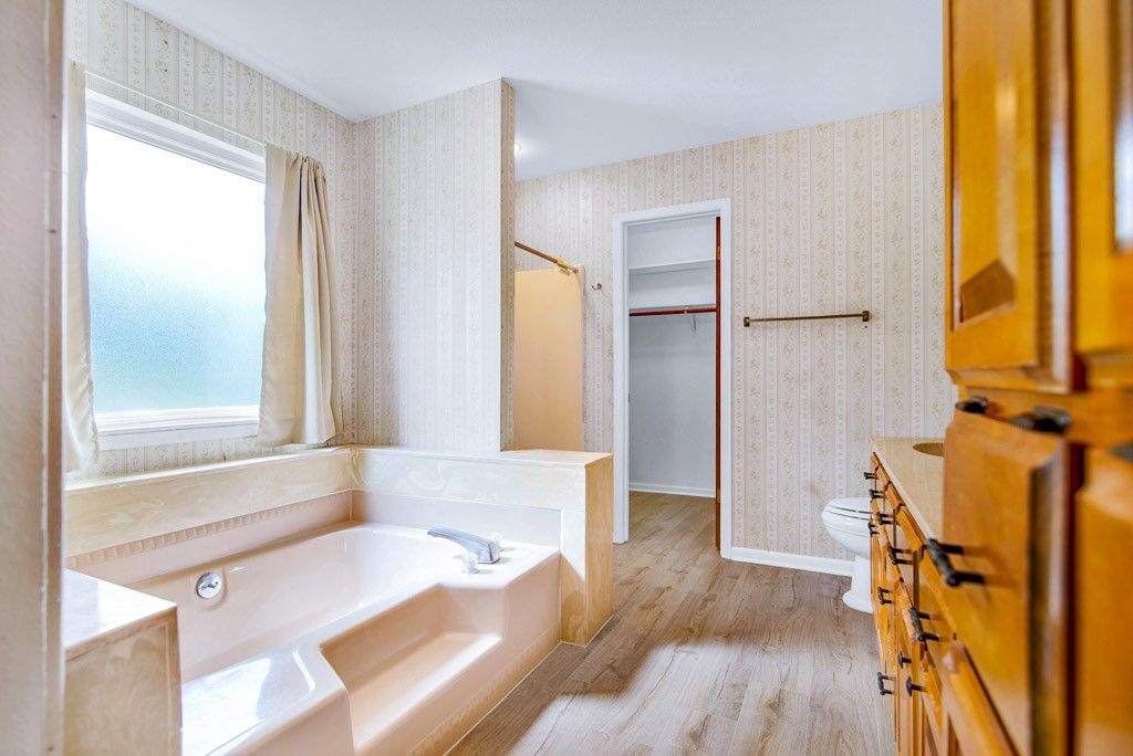 Bathroom, Interior, Wood Texture Flooring