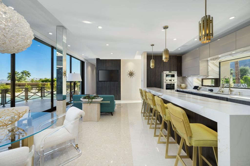 Dining room, Interior, Kitchen, Living room, Pendant Lights, Recessed Lighting, Stainless Steel Appliances