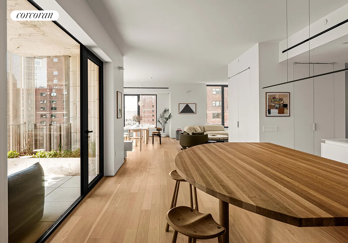 Dining room, Interior, Wood Texture Flooring