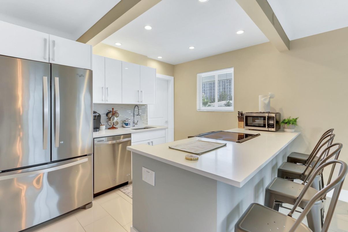 Interior, Kitchen, Recessed Lighting, Stainless Steel Appliances