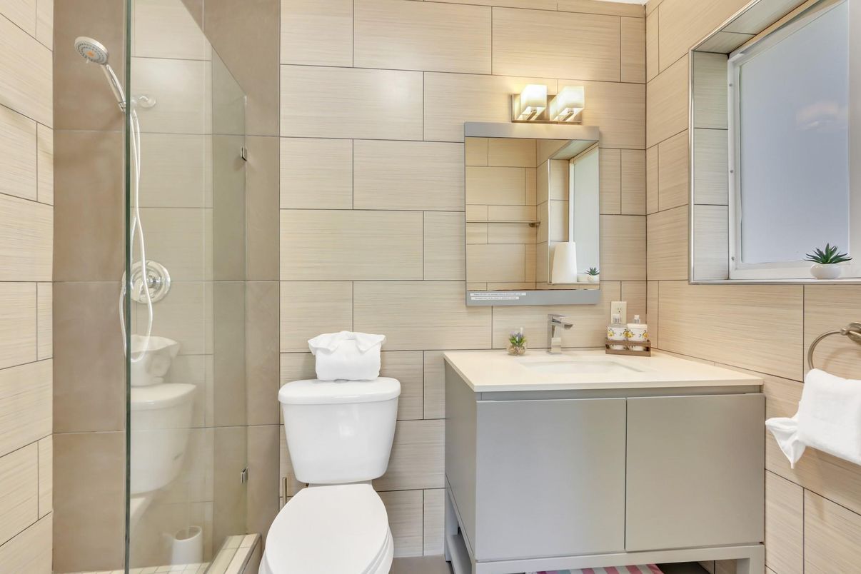 Bathroom, Glass Shower, Interior