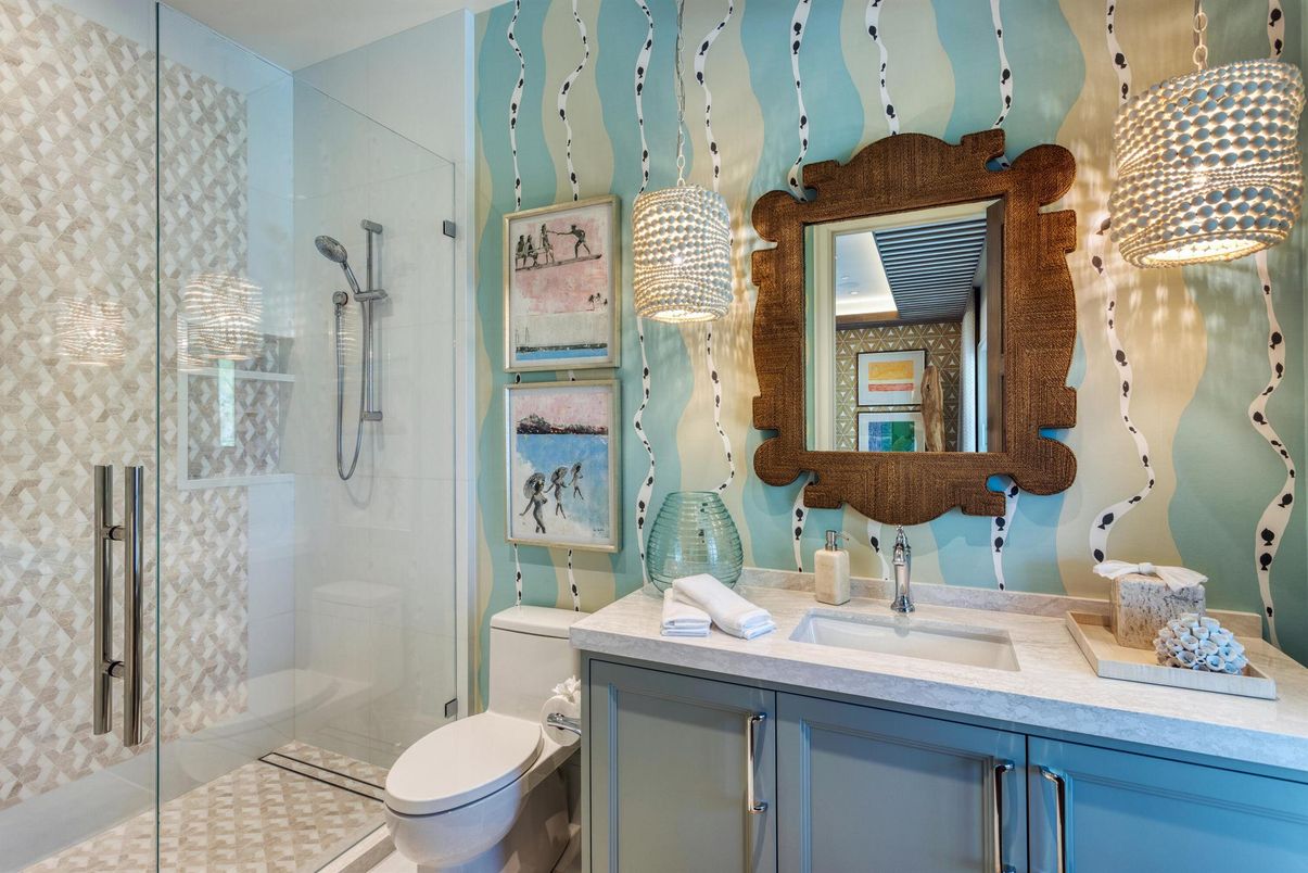 Bathroom, Glass Shower, Interior