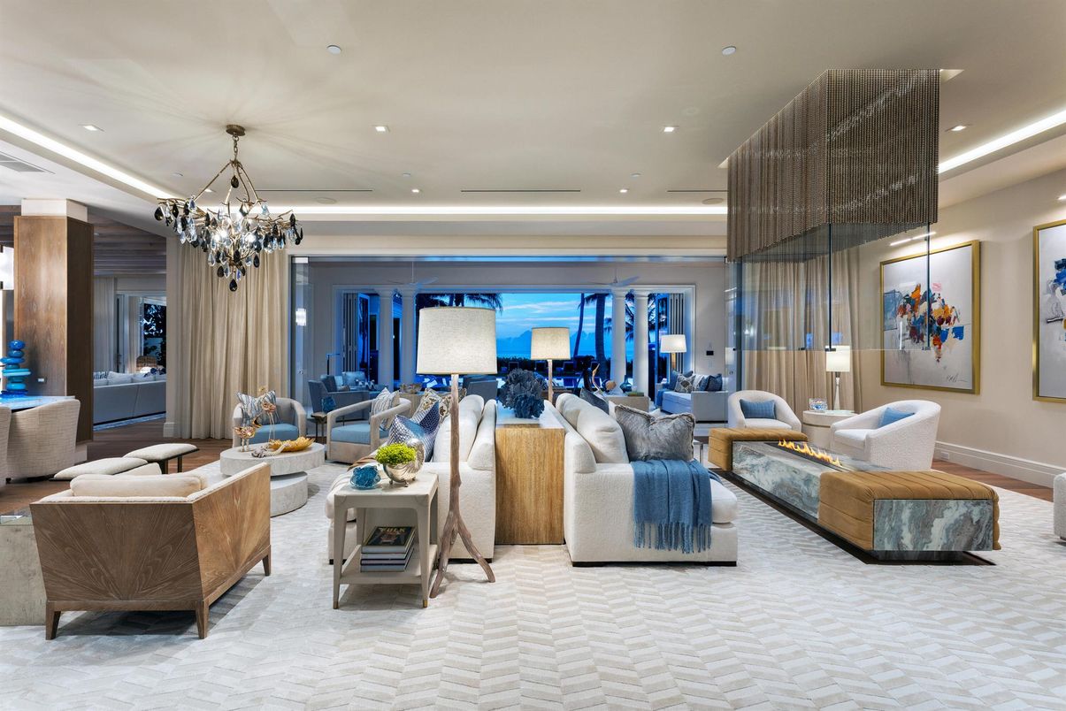 Chandelier, Interior, Living room, Recessed Lighting