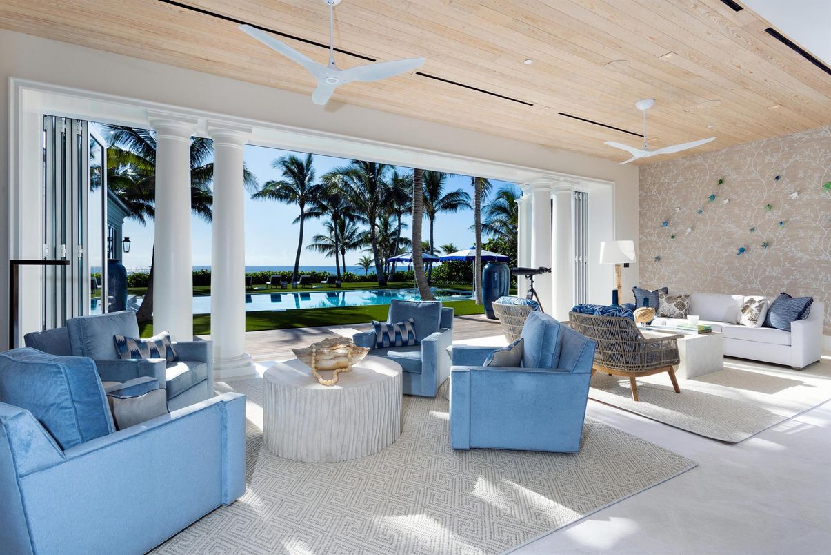 Interior, Living room, Recessed Lighting, Wooden Ceilings