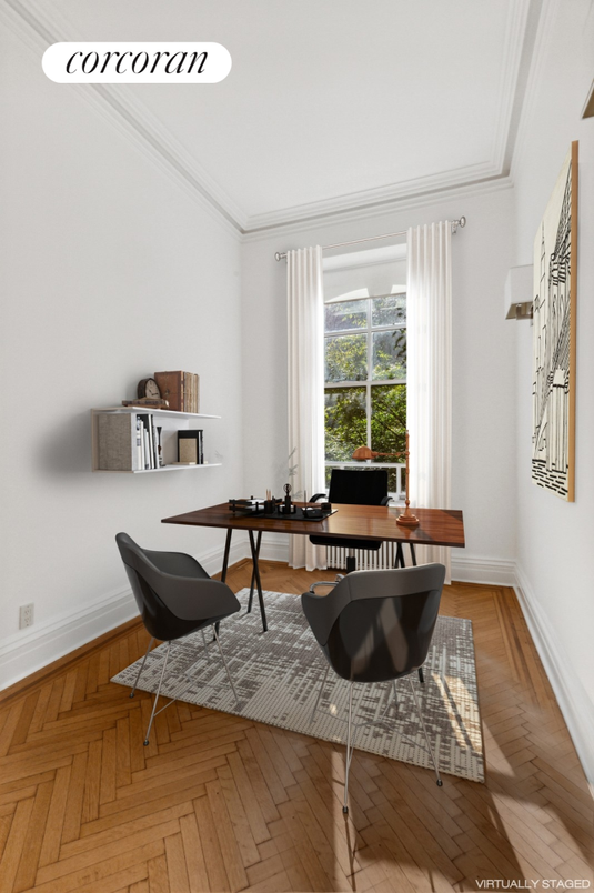 Home Office, Interior, Wood Texture Flooring