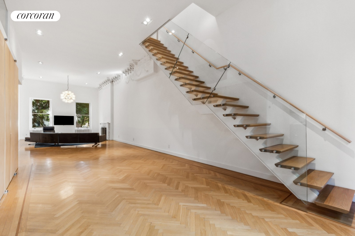 Chandelier, Interior, Recessed Lighting, Wood Texture Flooring