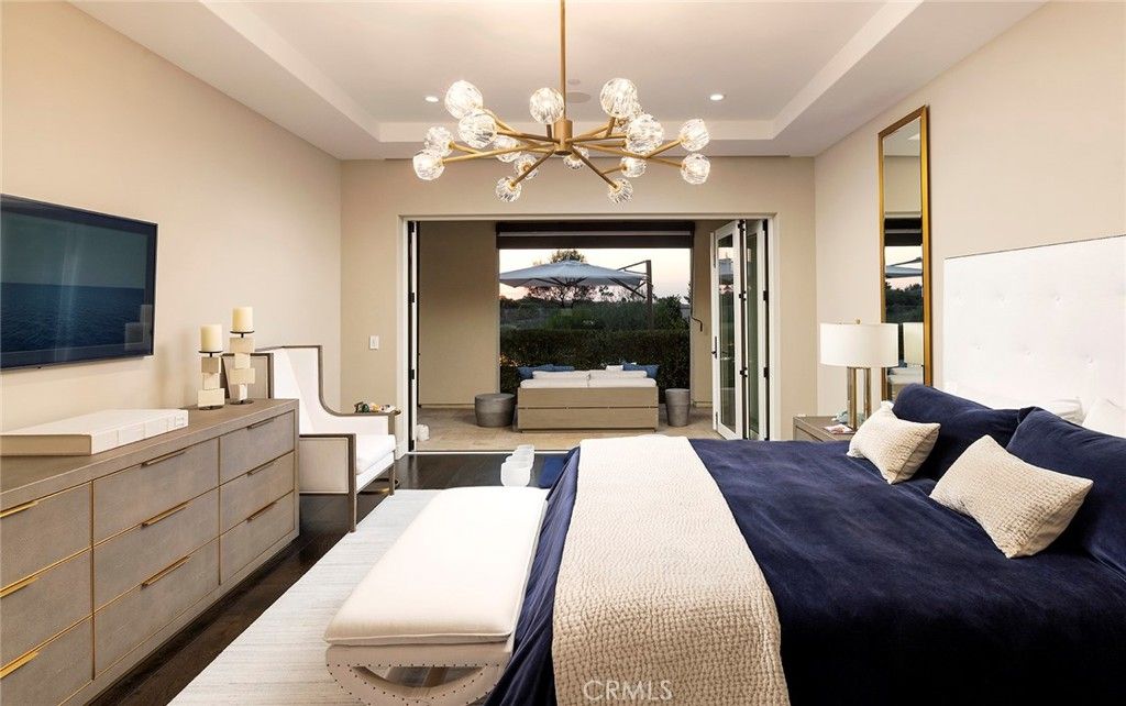Bedroom, Interior, Pendant Lights, Recessed Lighting