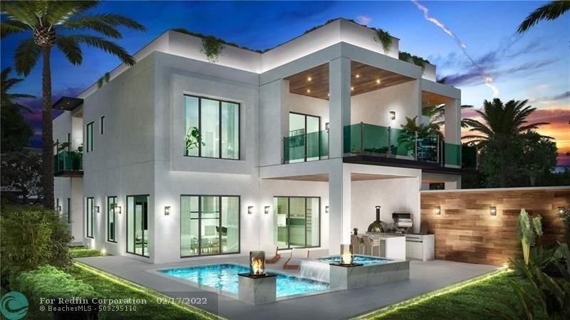 Exterior, Facade, Pool, Modern