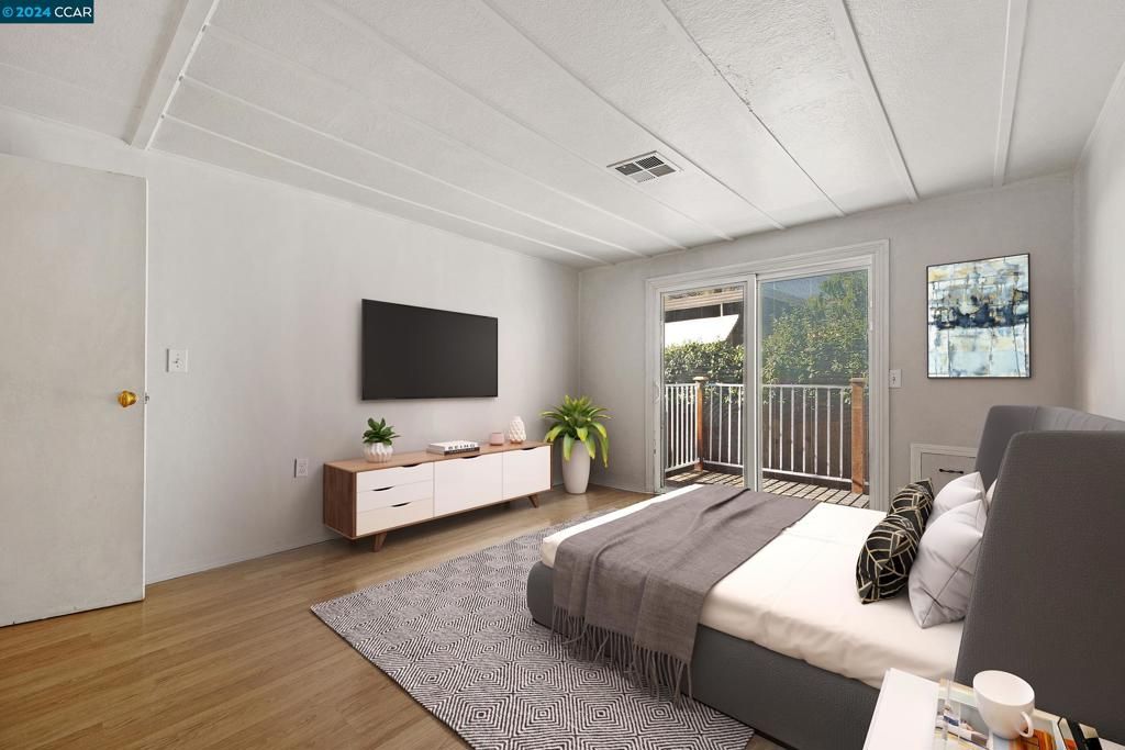 Bedroom, Interior, Wood Texture Flooring