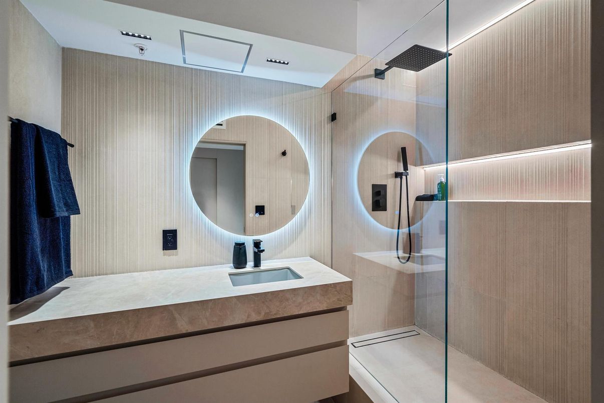 Bathroom, Glass Shower, Interior