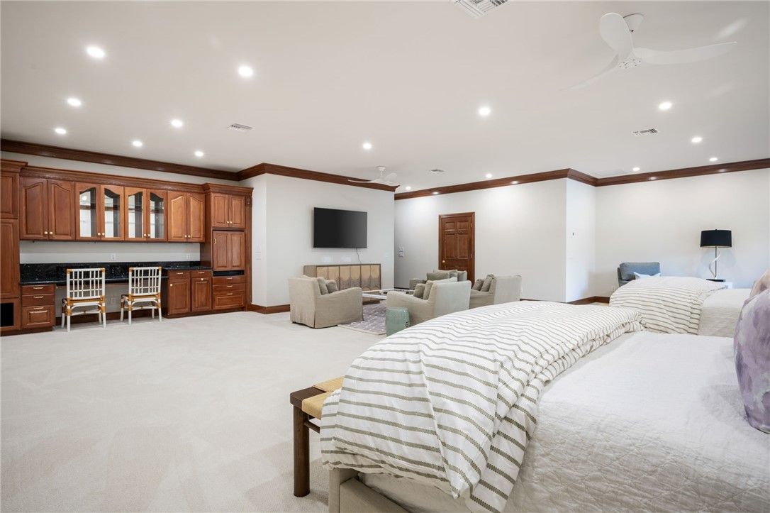 Bedroom, Interior, Recessed Lighting