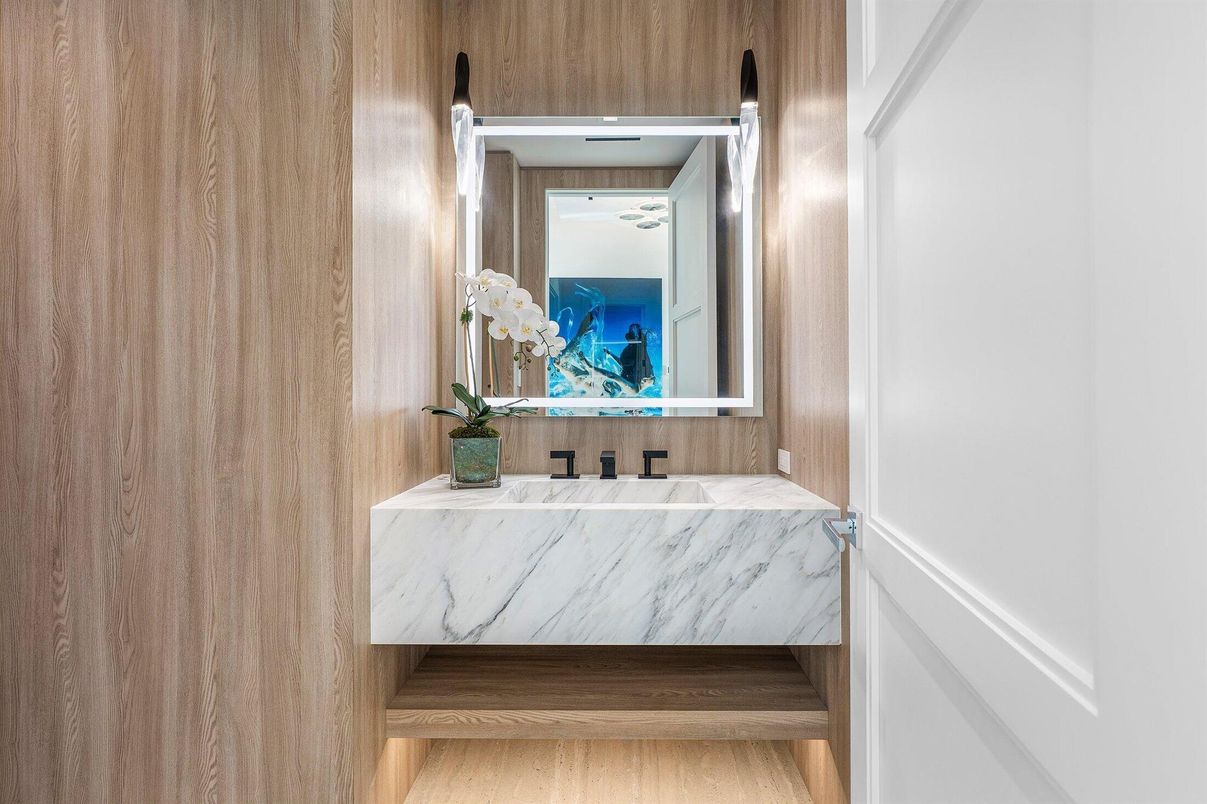 Bathroom, Interior, Wood Texture Flooring