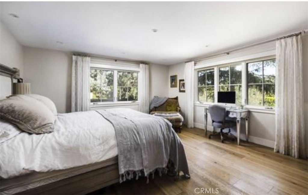 Bedroom, Home Office, Interior, Recessed Lighting, Wood Texture Flooring