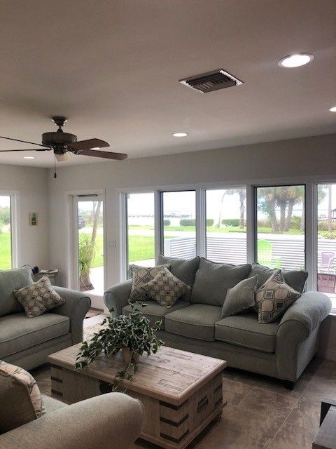 Interior, Living room, Recessed Lighting