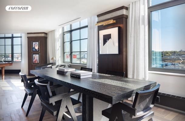 Dining room, Interior, Wood Texture Flooring