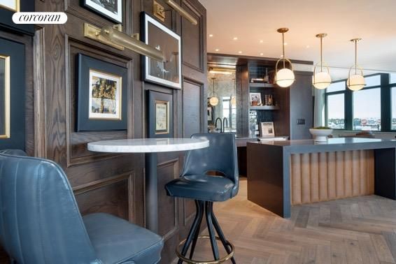 Interior, Pendant Lights, Recessed Lighting, Wood Texture Flooring