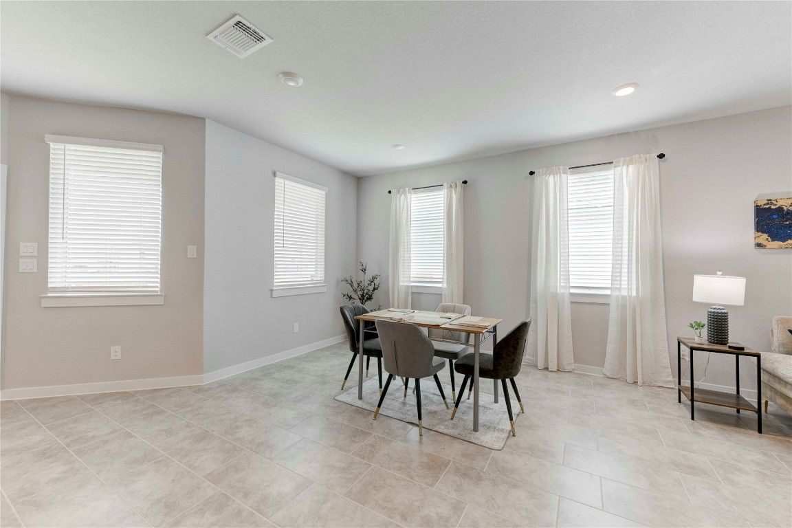Dining room, Interior, Recessed Lighting