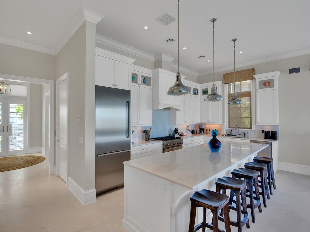 Interior, Kitchen, Pendant Lights, Recessed Lighting, Stainless Steel Appliances