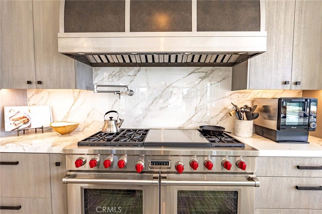 Interior, Kitchen, Marble Walls, Stainless Steel Appliances