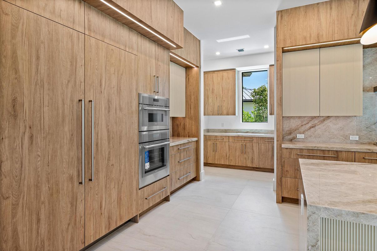 Interior, Kitchen, Recessed Lighting, Stainless Steel Appliances