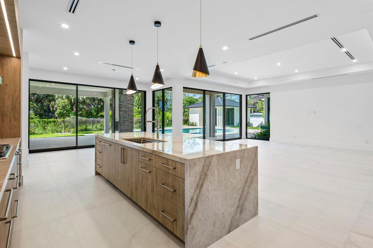 Interior, Kitchen, Pendant Lights, Recessed Lighting