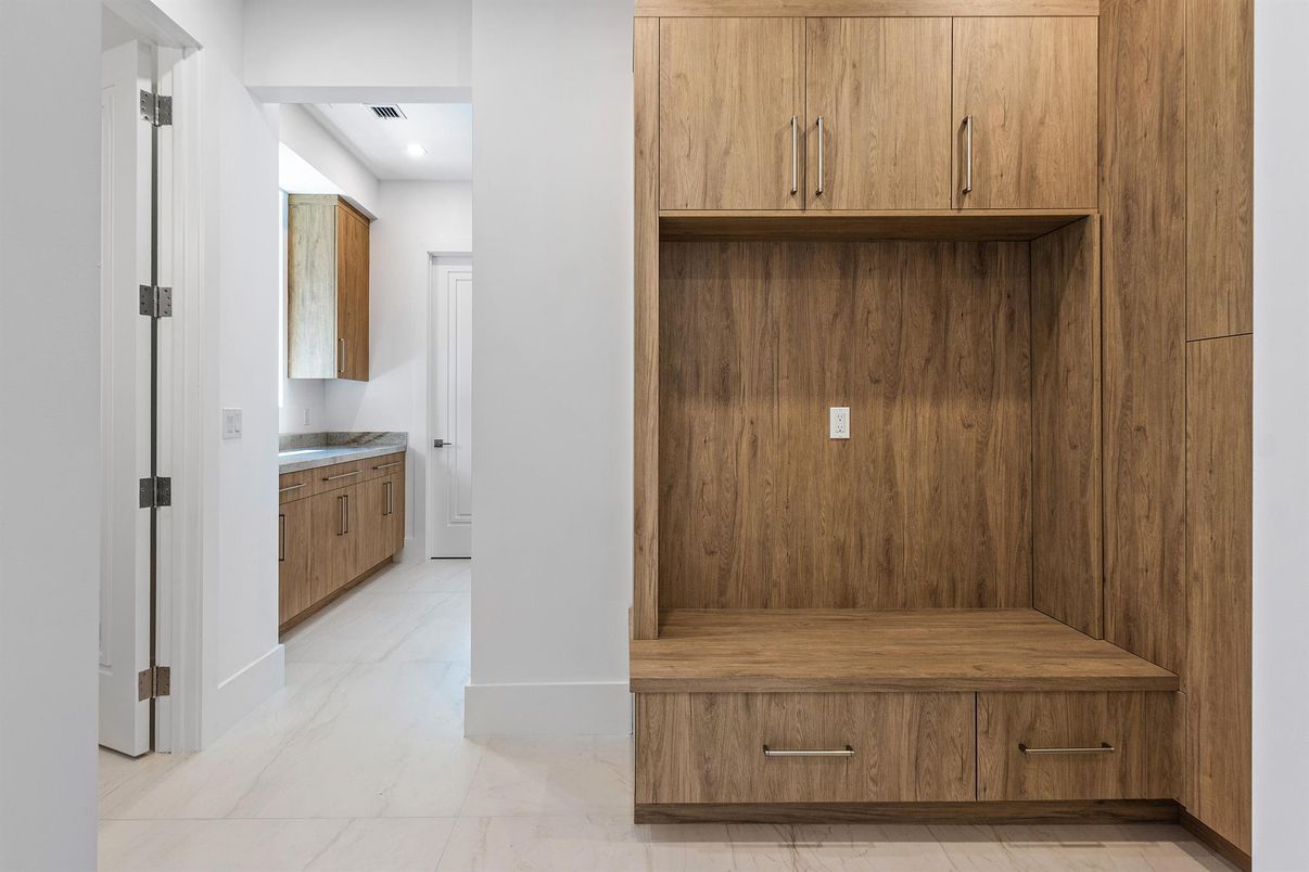 Interior, Marble, Recessed Lighting, Wooden Walls