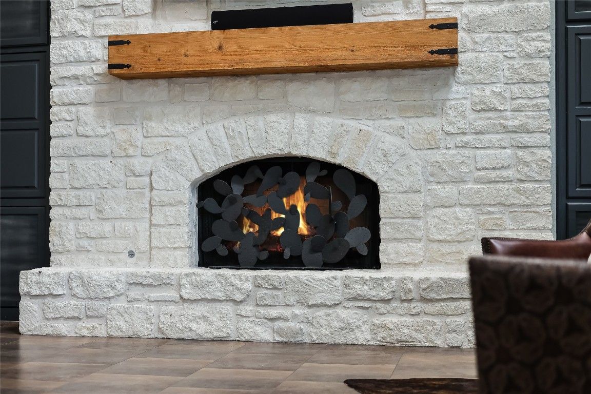 Fireplace, Interior, Stone Walls