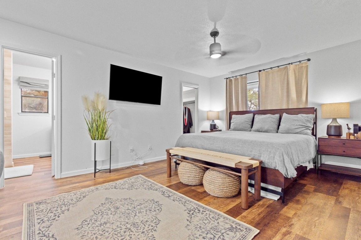 Bedroom, Interior, Wood Texture Flooring