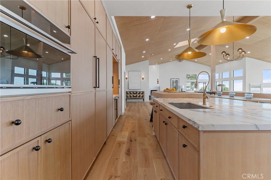Chandelier, Interior, Kitchen, Pendant Lights, Recessed Lighting, Wood Texture Flooring