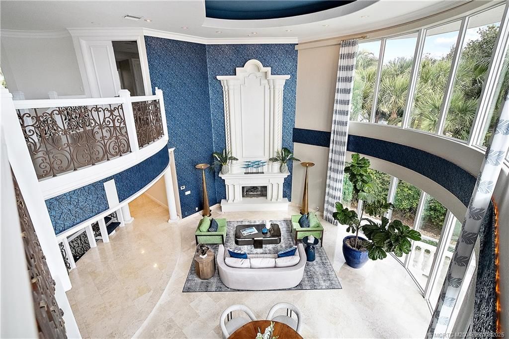 Fireplace, Interior, Living room, Recessed Lighting