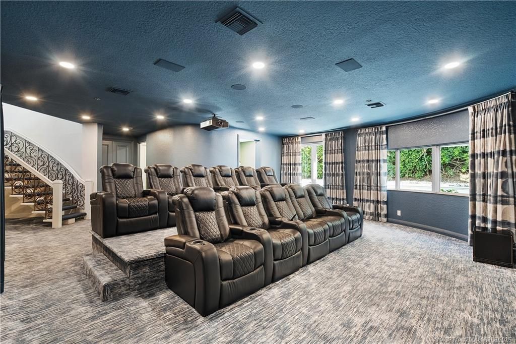 Home Theatre Room, Interior, Recessed Lighting, Theatre Room