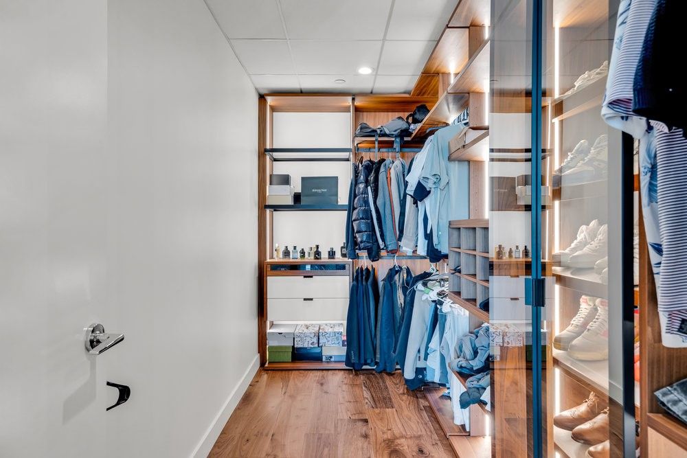 Interior, Recessed Lighting, Walk-in Closets, Wood Texture Flooring