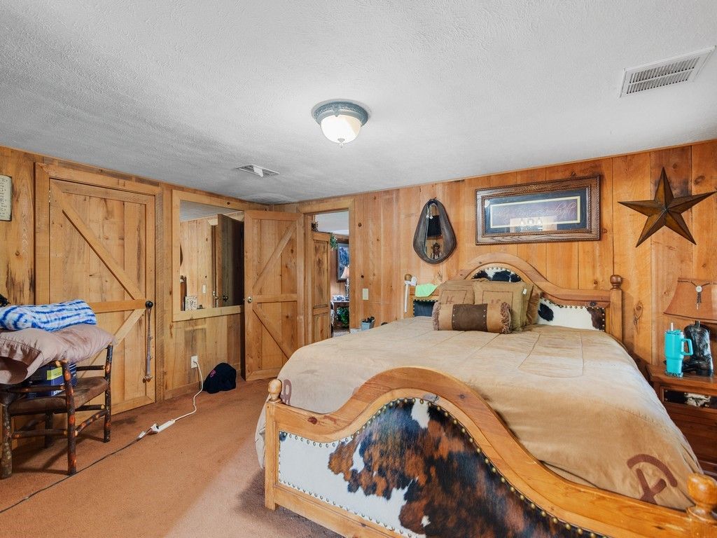 Bedroom, Interior, Wooden Walls