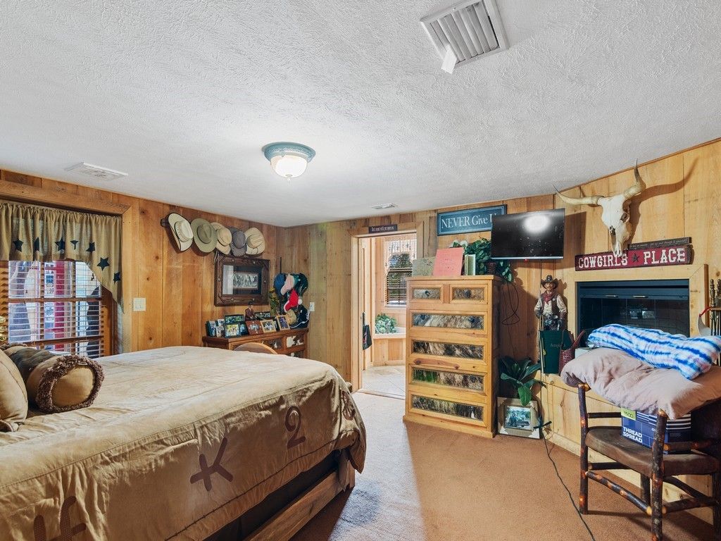 Bedroom, Interior, Wooden Walls