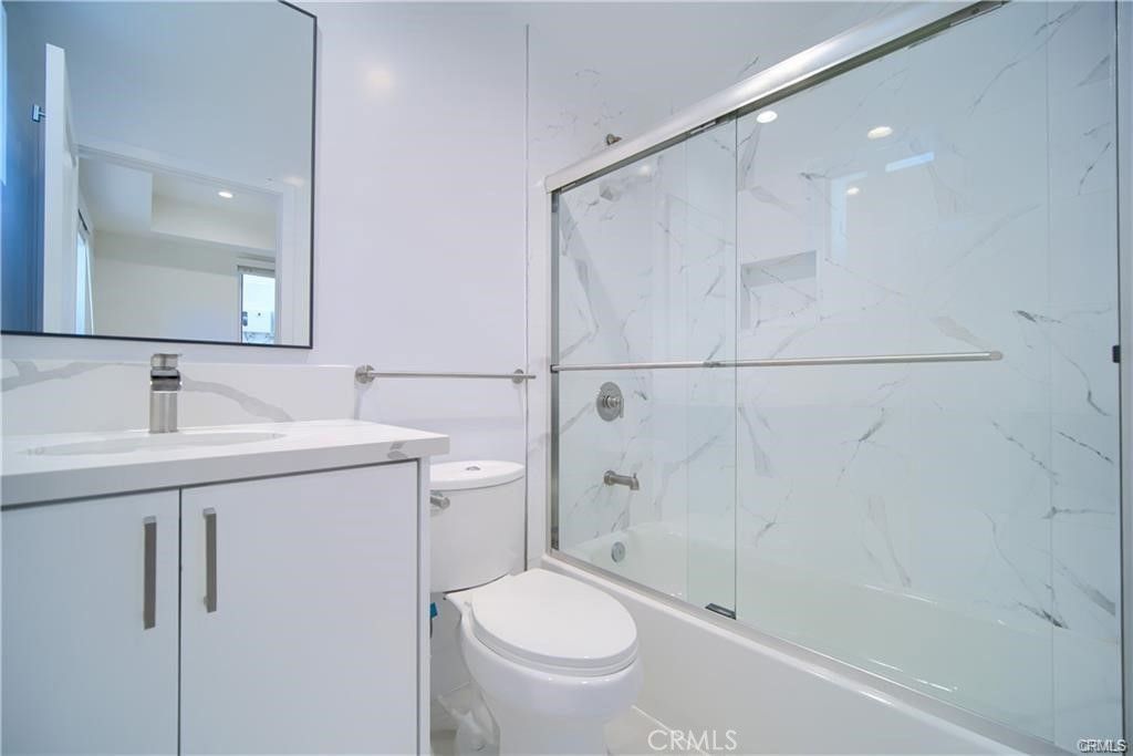 Bathroom, Glass Shower, Interior, Marble Walls, Recessed Lighting