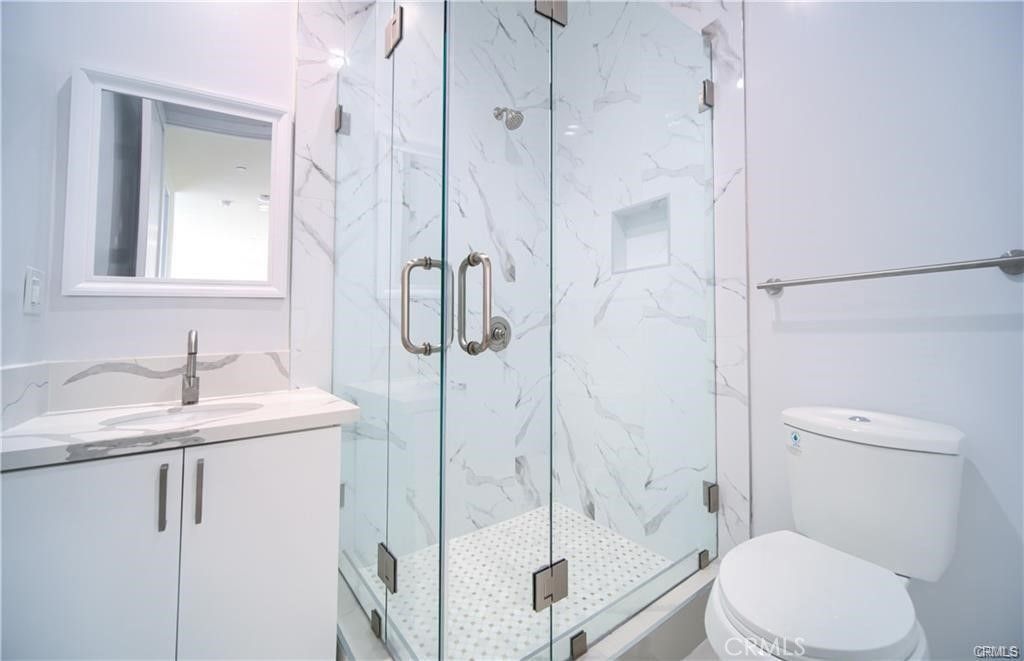 Bathroom, Glass Shower, Interior, Marble Walls