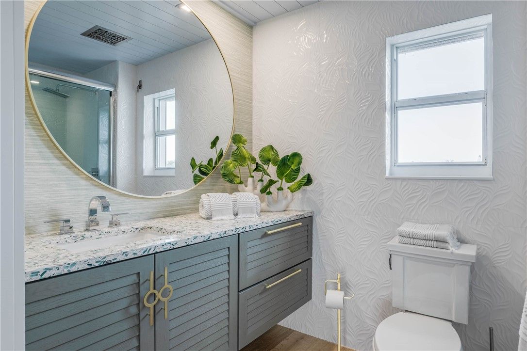 Bathroom, Interior, Wood Texture Flooring