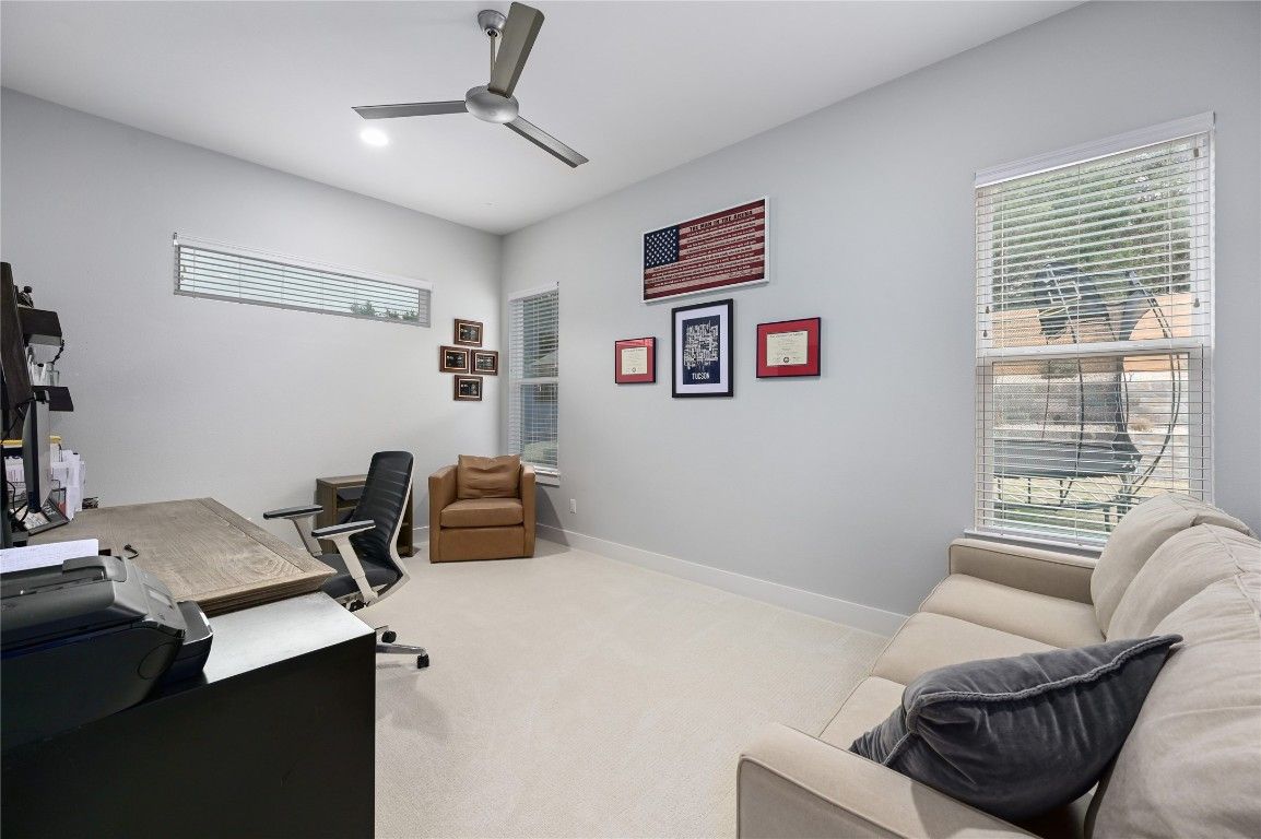 Home Office, Interior, Recessed Lighting