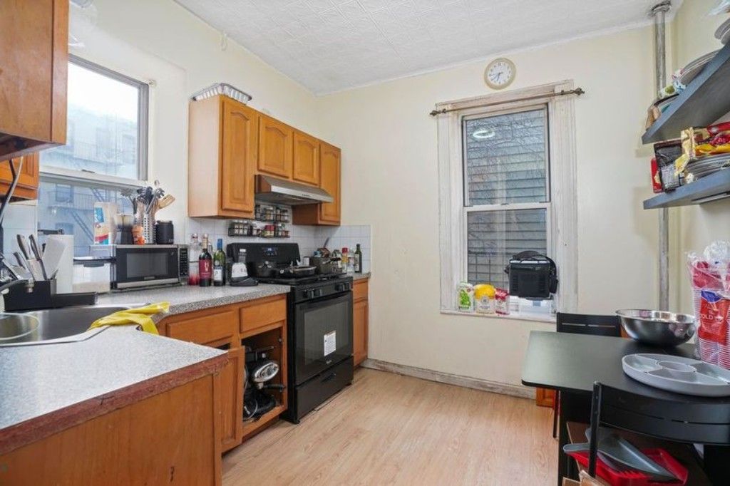 Interior, Kitchen, Wood Texture Flooring
