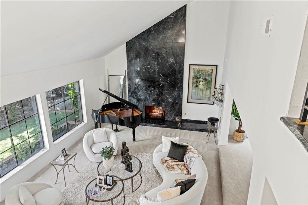 Fireplace, Interior, Living room, Piano